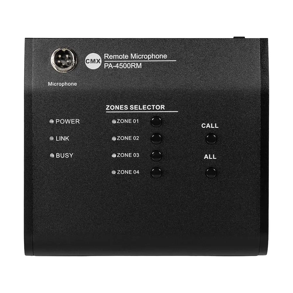 Мікрофон виносний пейджинговий CMX PA-4500RM, 4 зони (16-00022) - фото 10