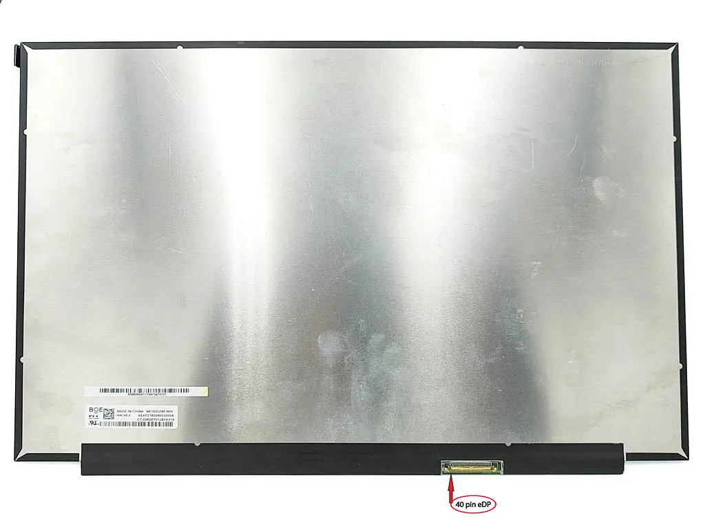 Матриця NE160QDM-NY2 16.0" Slim eDP 2560х1600 IPS, 120Hz, 40pin, без кріплень, матова