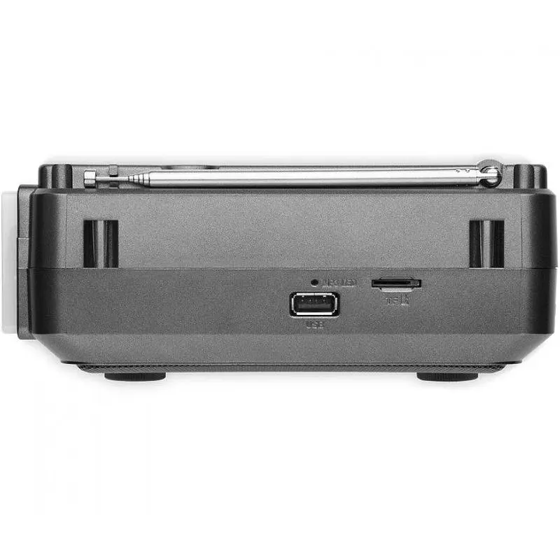 Радиоприемник портативный Real-EL X525 Grey с фонариком - фото 4