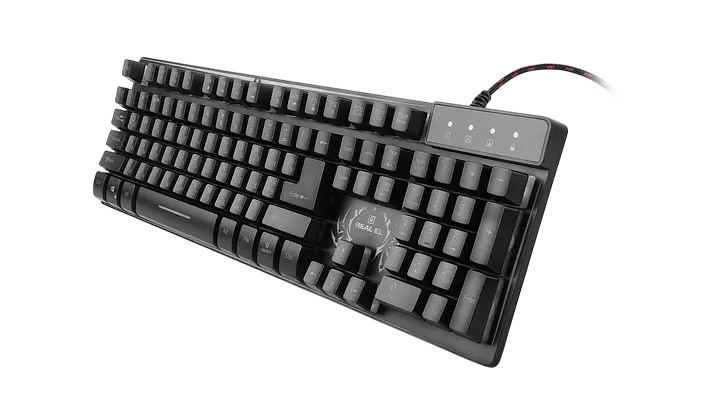 Клавіатура REAL-EL Comfort 7090 Backlit RGB Black (EL123100031) - фото 3