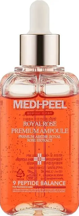 Есенція антивікова з трояндою 100 мл Medi Peel Luxury Royal Rose Ampoule