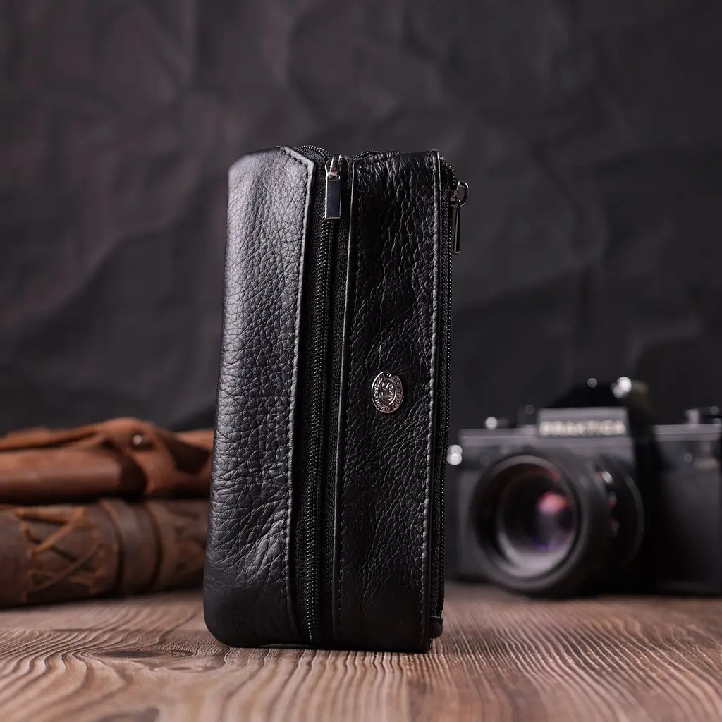Універсальна ключниця із натуральної шкіри ST Leather 22511 чорна - фото 8