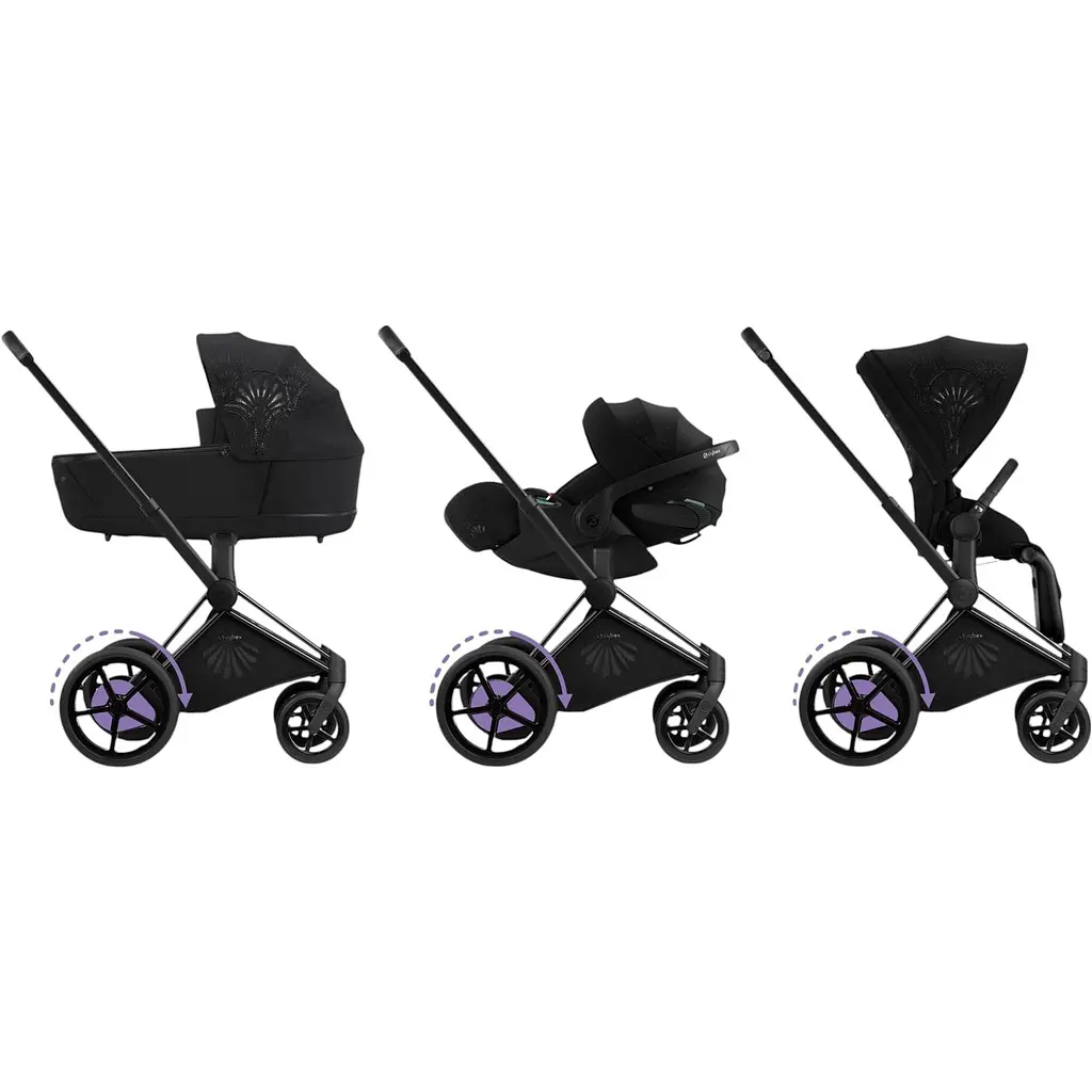 Коляска з електродвигуном Cybex e-Priam La Parisienne чорна (521004449) - фото 10
