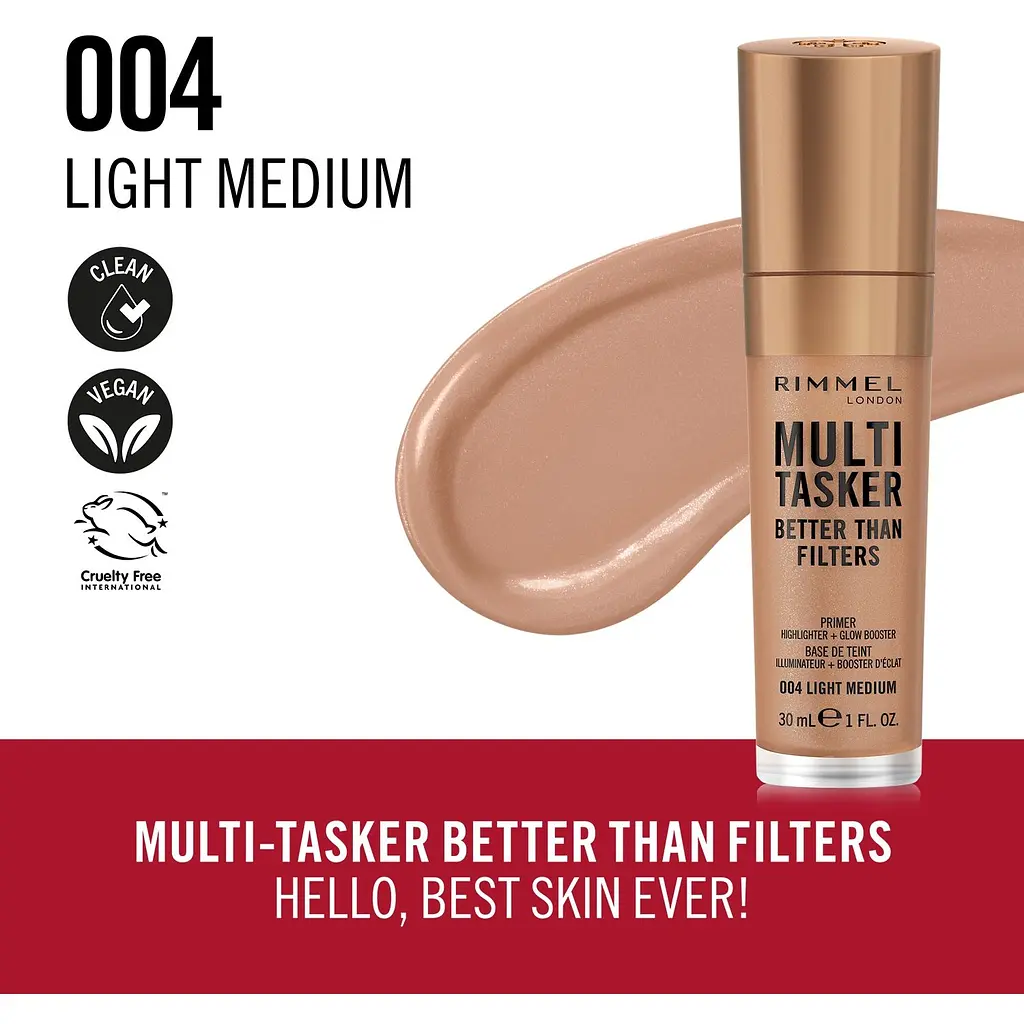 Праймер для обличчя Rimmel Multi Tasker 3 в 1 №004 Light medium 30 мл - фото 4