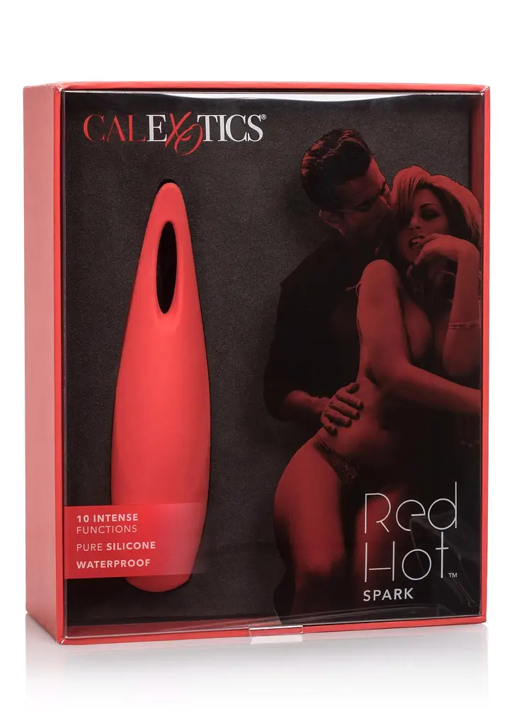 Вибратор для клитора CalExotics Red Hot Spark 11.5 см красный - фото 7