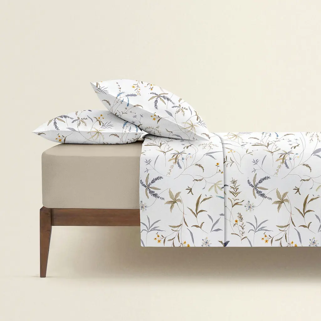 Комплект постільної білизни Cosas Wild bloom CS3 Євро мигдаль (WildBloom_El180x30-07Savana_200) - фото 2