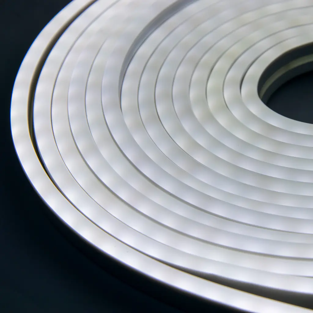 Светодиодная неоновая лента NeonFlex NF-W5, гибкая, силиконовая, белая, длина 5 м, питание 12В, с блоком питания - фото 7