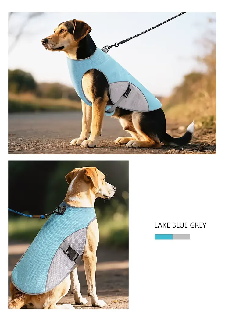 Літній охолоджувальний жилет для собак Derby Summer Dog Cooling Harness PA0360-2 Blue, 3XL - фото 5