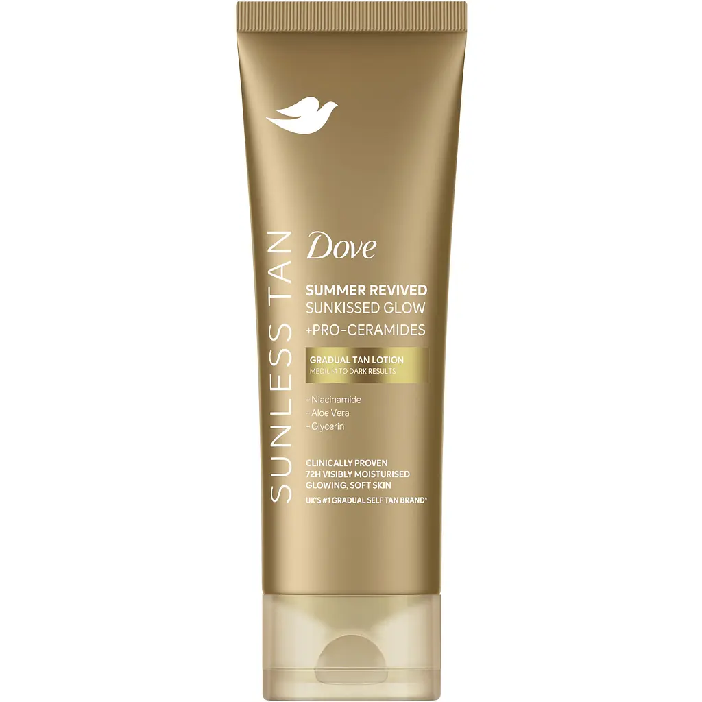 Лосьйон-автозасмага для тіла Dove Summer Revived від середнього до темного 200 мл