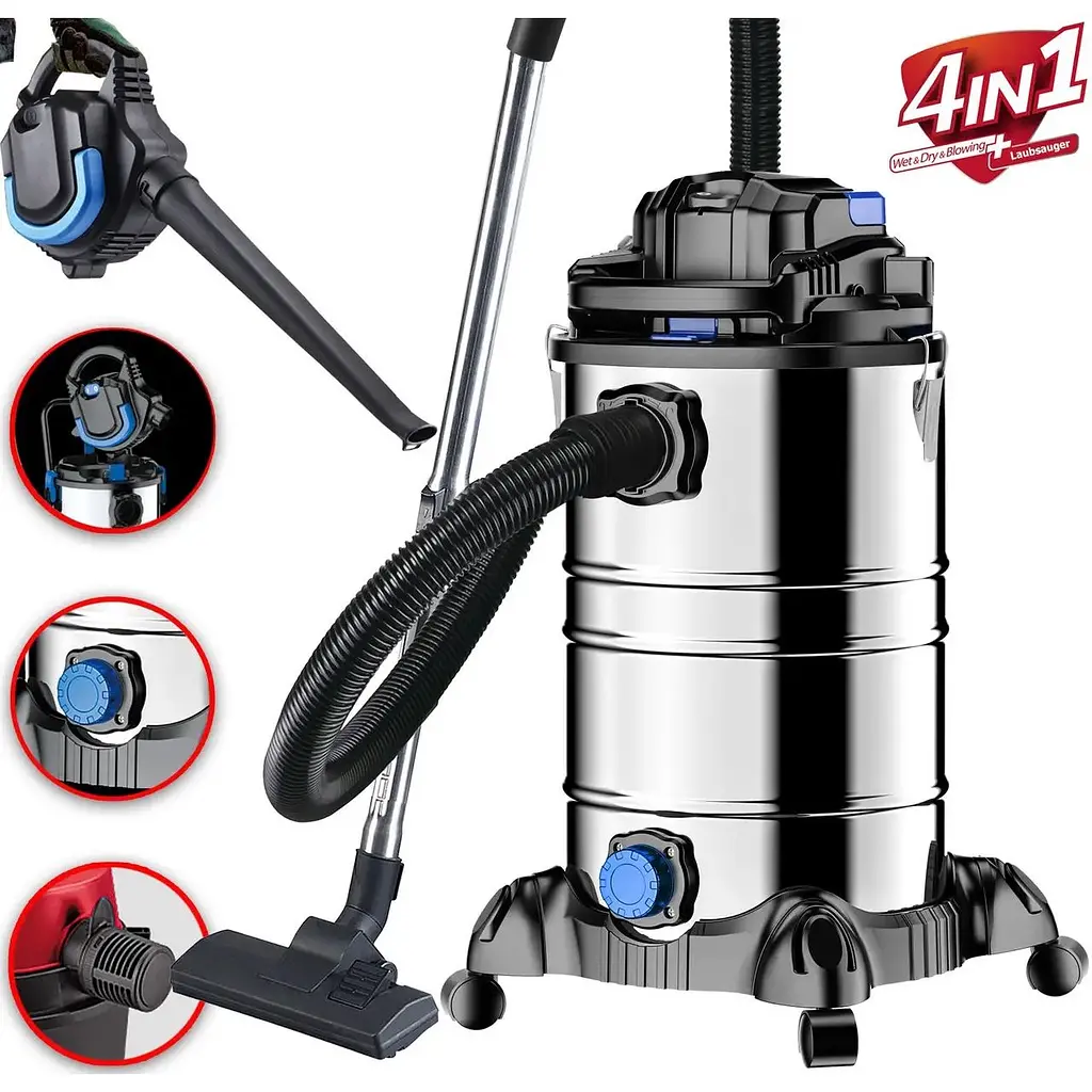 Пилосос DMS NTBS-30 Blue промисловий 2000 W 30 л + повітродувка - фото 3