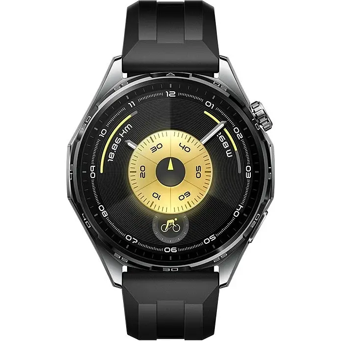 Смарт-годинник Smart Watch Huawei GT 6 46mm (55020FTX) Black (Fluoroelastomer Strap) UA - фото 2