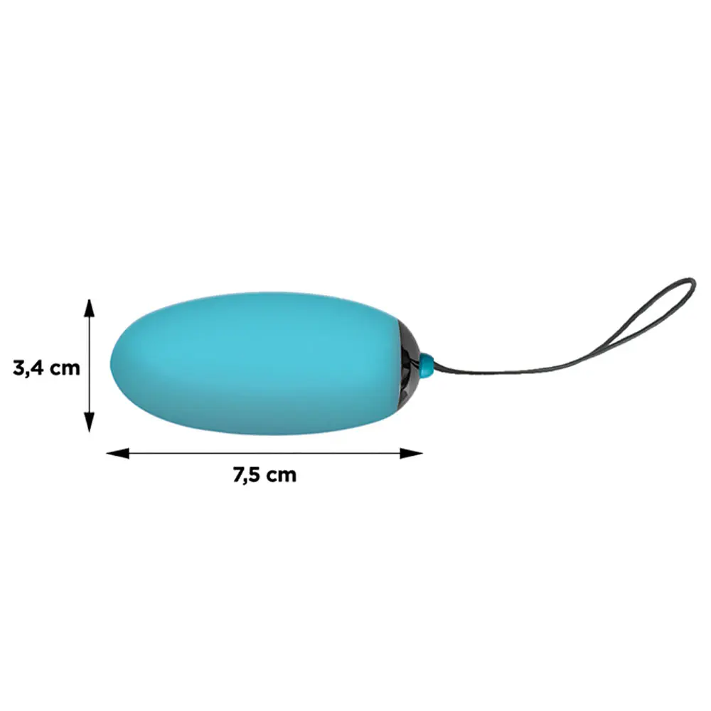 Віброяйце Clara Morgane Pro Secret Egg 7.5 см блакитний - фото 4