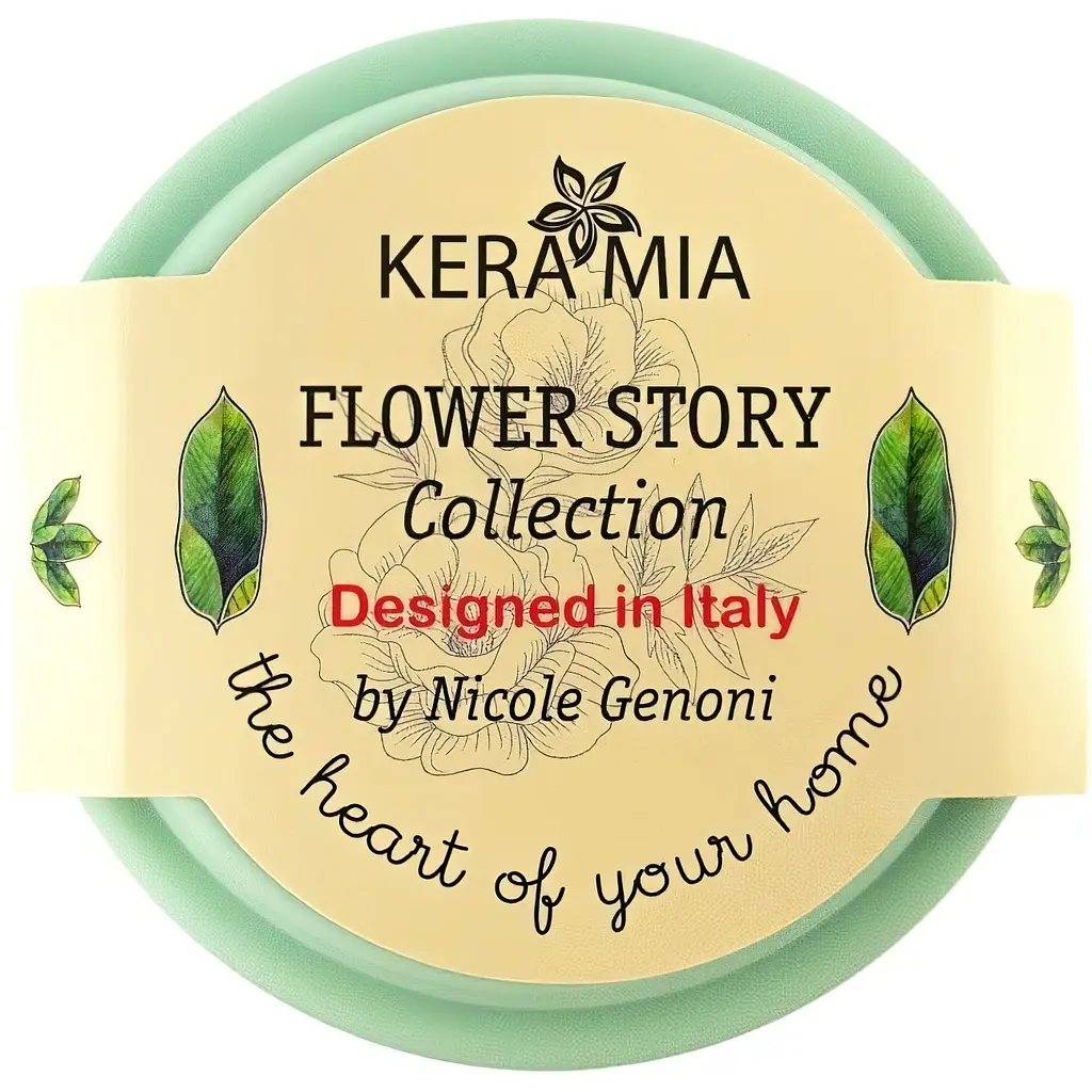 Чашка Keramia Flower story с силиконовой крышкой 440 мл бирюзовая (21-279-122) - фото 6