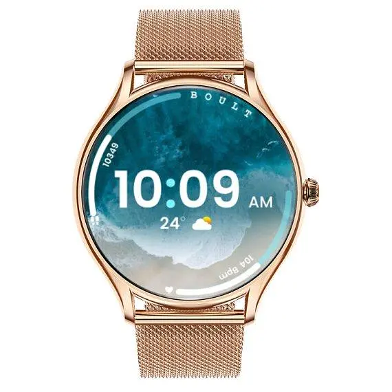 Годинник жіночий розумний наручний UWatch Smart Milano 2 ремінця Gold Steel (2429222047) - фото 4
