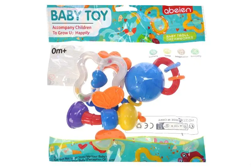 Набір брязкальця BABY TOY abelen 530E в пакеті 4 штуки р.27x28 см YG Toys
