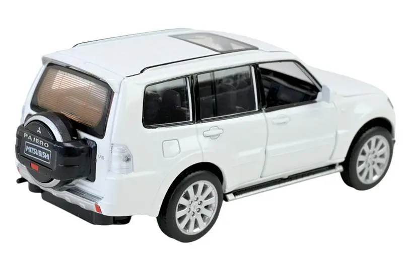 Іграшкова машинка позашляховик Mitsubishi Pajero 4WD Turbo 1:33 Автопром світлозвукові ефекти металева 68463W, коробка 18x9x8 см - фото 5
