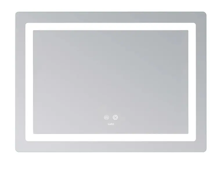 Дзеркало Lidz Kubis (KU2) 700х500 мм, прямокутне, з LED-підсвічуванням Touch, антизапотіванням, димером, регулюванням яскравості LD78LF90448486 - фото 3