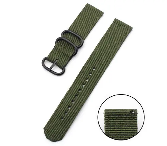 Нейлоновый ремешок Primo Traveller для часов Huawei Watch 2 Army Green - фото 3