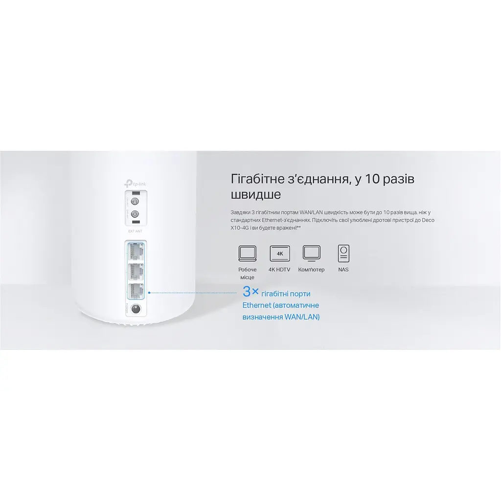 Домашняя Mesh система TP-Link Deco X10-4G 1-pack 4G+ - фото 9