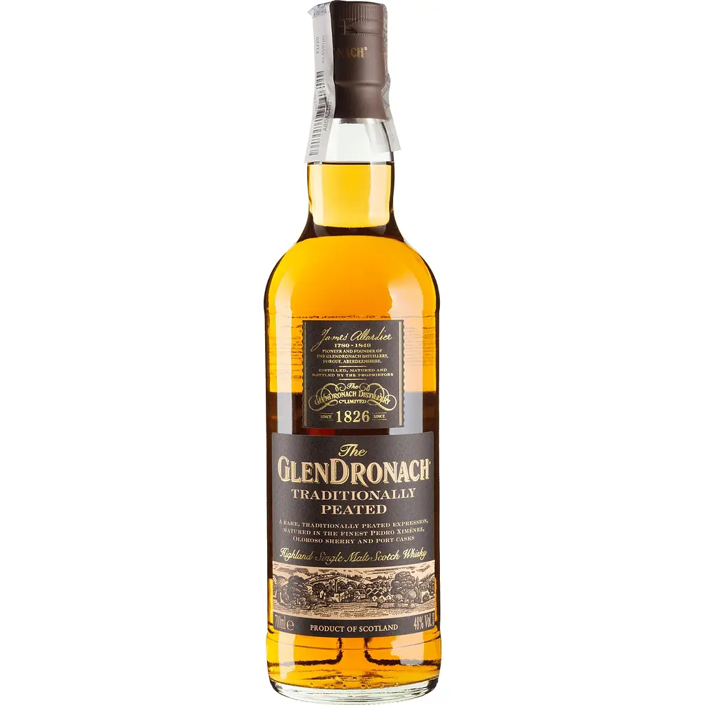 Виски Glendronach Traditionally Peated Single Malt Scotch Whisky 48% 0.7 л в тубусе - фото 2