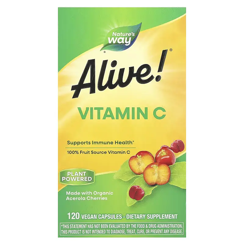 Вітамін C Alive!® 500 мг - 120 вег. капсул