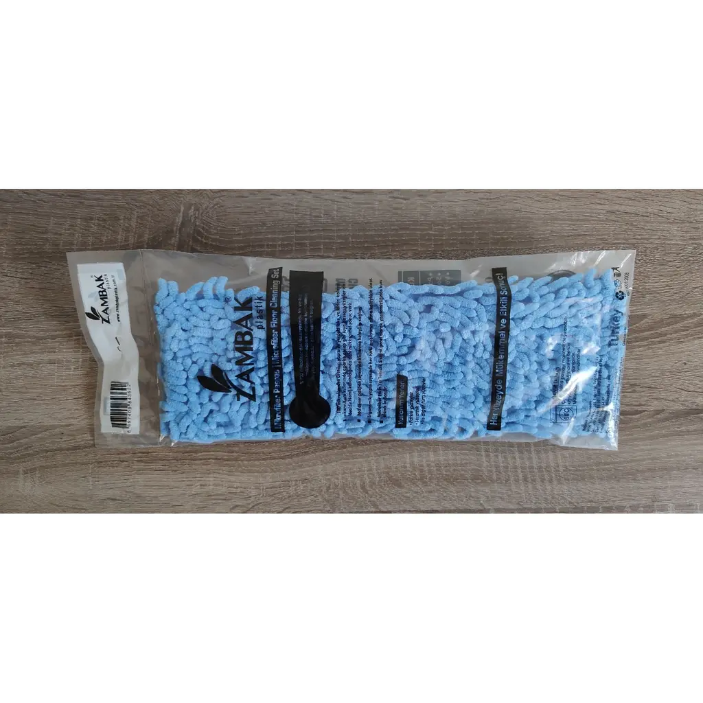 Основа для швабри Zambak Plastik з насадкою локшина 40 см блакитна (ZP-362b) - фото 5