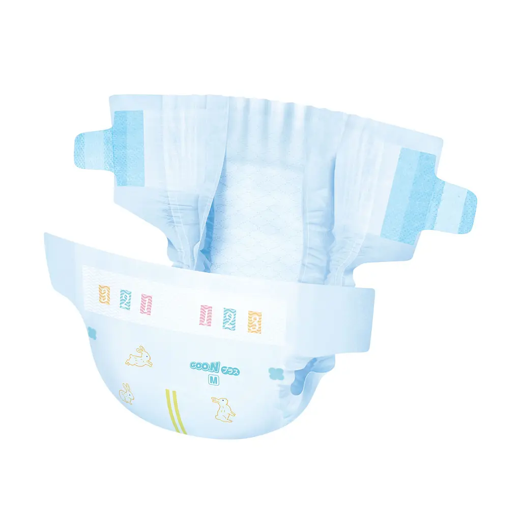 Подгузники Goo.N Plus М (6-11 кг) 56 шт. на липучках для детей унисекс - фото 2