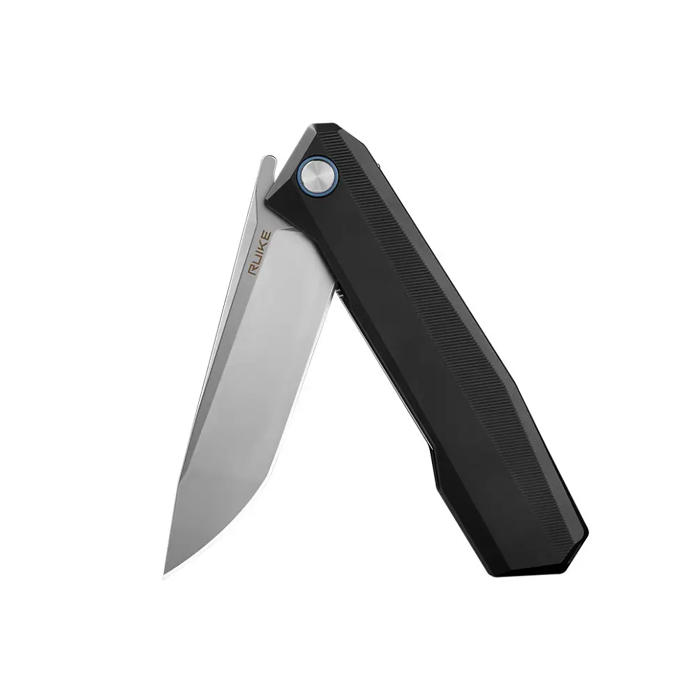 Ніж складаний туристичний Ruike P166-AB, (9.2 см) 14C28N/Aluminum чорний - фото 6