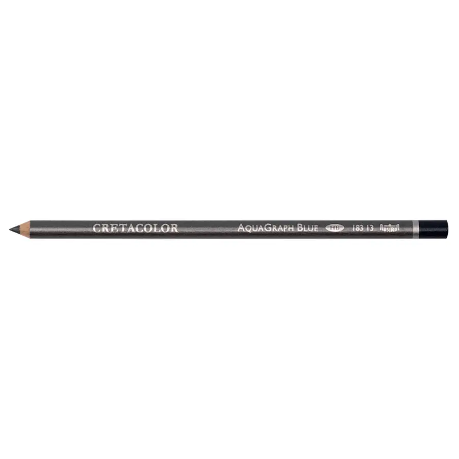 Карандаш графитный водорастворимый AQUA GRAPH синий НВ Cretacolor - фото 3