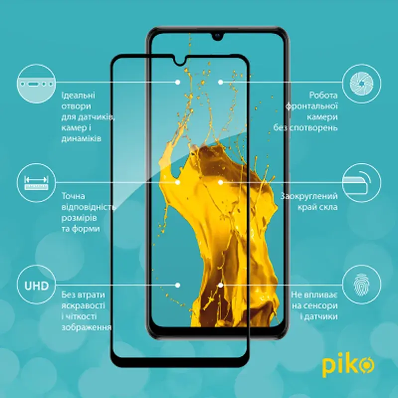 Скло захисне Piko Full Glue ZTE Blade V40 Vita (1283126545702) - фото 2