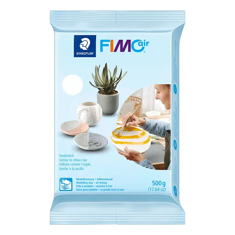 Полімерна глина самозастигаюча FIMO Air, 500 г., Біла, (8100-0)