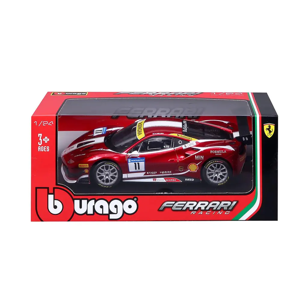 Автомодель - FERRARI 488 CHALLENGE (1:24) Bburago 18-26308 - фото 3