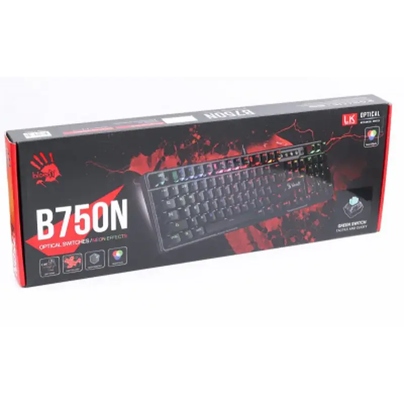 Клавіатура A4Tech Bloody B750N USB Black (4711421966191) - фото 3