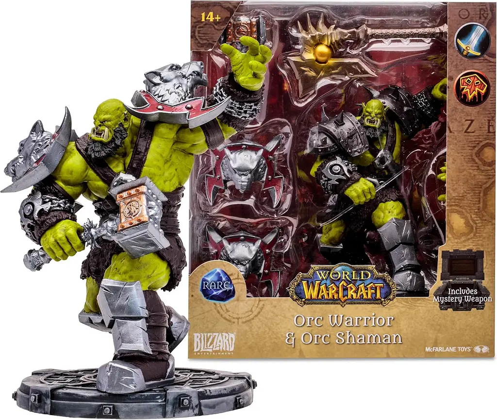Фигурка McFarlane World of Warcraft Orc Warrior and Shaman Варкрафт Мир Военного Ремесла Орк 17 см (MF WOW O) - фото 2