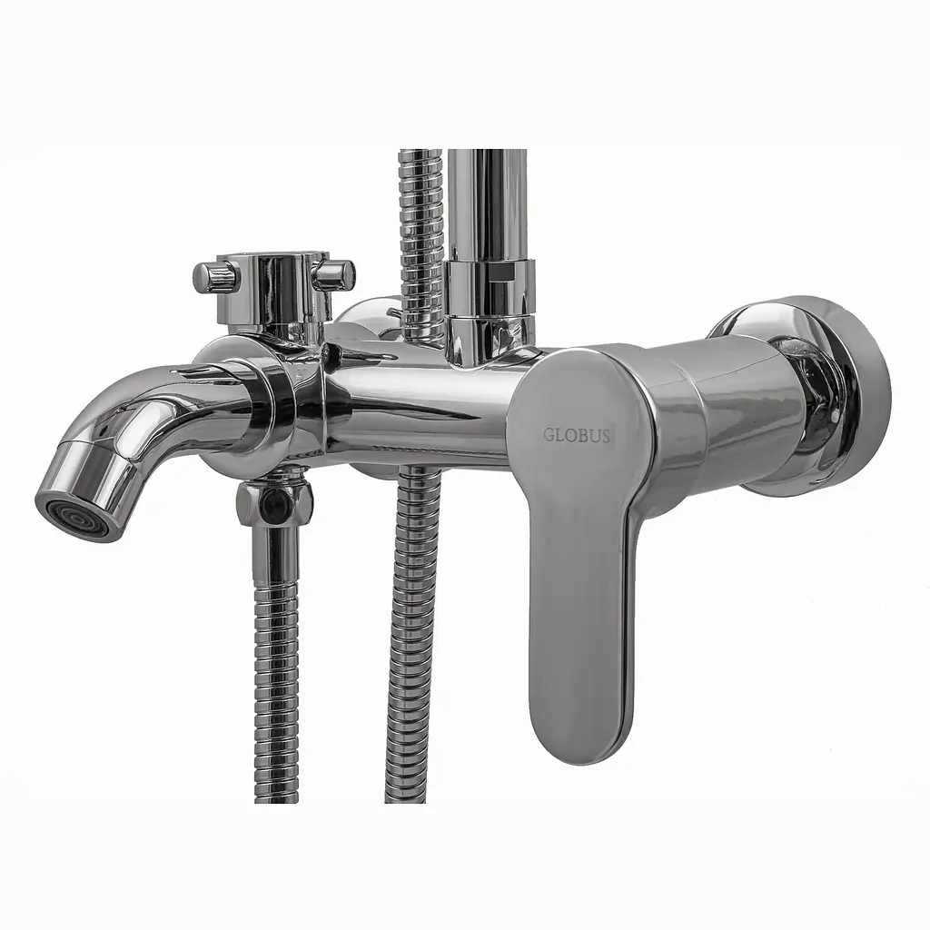 Душова система Globus Lux GLLR-0001, Хром - фото 4