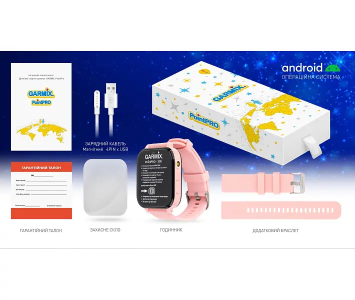 Дитячий смарт-годинник Garmix PointPRO-300 4G/GPS/WiFi Pink - фото 4