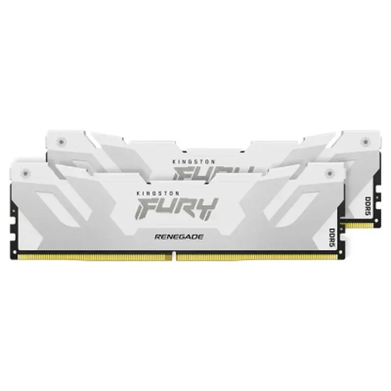 Модуль пам'яті для комп'ютера DDR5 32GB (2x16GB) 8000 MHz Renegade White Kingston Fury (ex.HyperX) (KF580C38RWK2-32) - фото 2