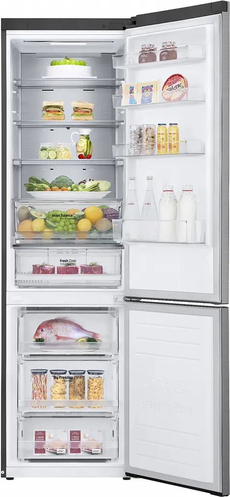 Холодильник с нижней морозильной камерой LG GA-B509MMQM Платиново-серебристый (GA-B509MMQM) - фото 8