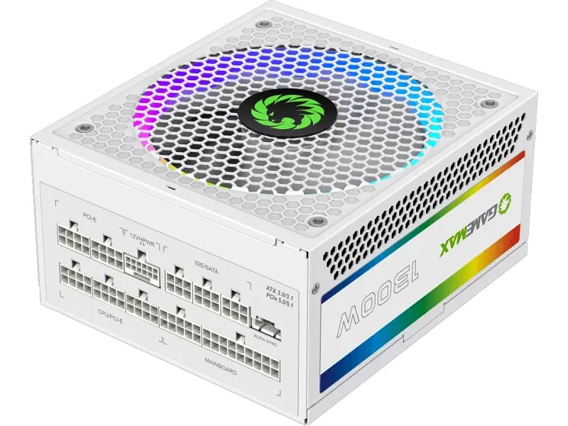 Блок живлення Gamemax RGB-1300 WH (ATX3.0 PCIE5.0)
