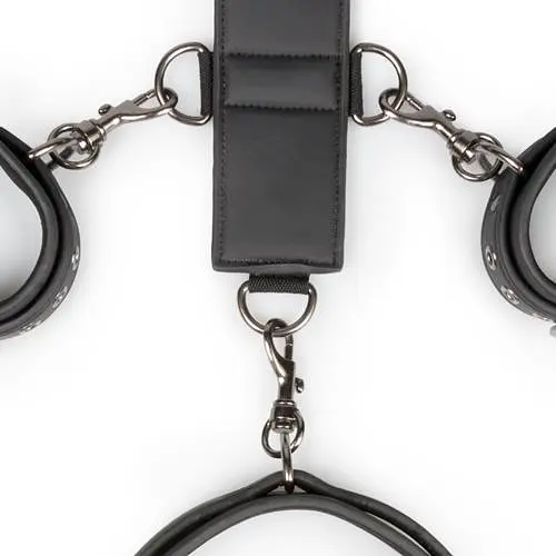 BDSM набір EasyToys Neck and Wrist Restraint (чорний) - фото 5