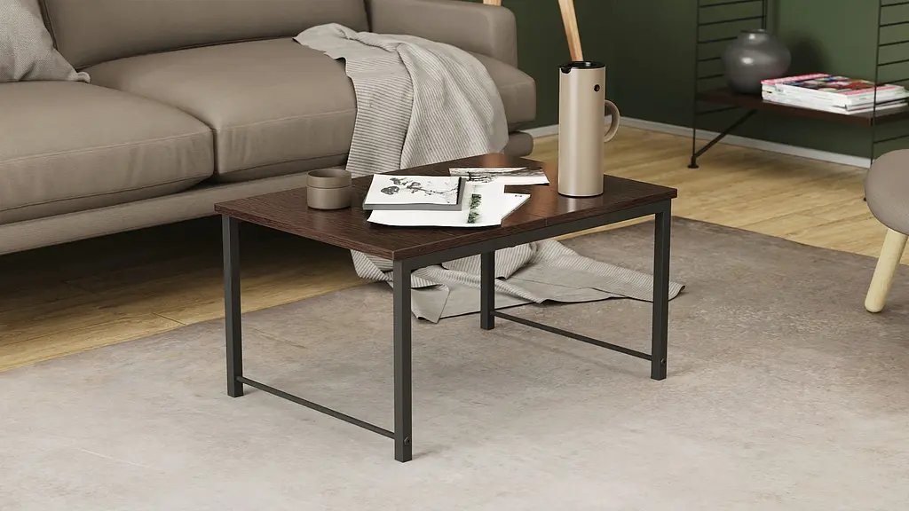 Стол журнальный приставной Терри Комбо Ferrum-decor 345x662x440 Черный металл ДСП Венге Магия 16 мм (FRD-105554) - фото 7