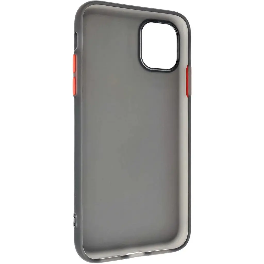 Чохол-накладка DK Silicone Matting Silk для Apple iPhone 11 Pro (black / red) - фото 3