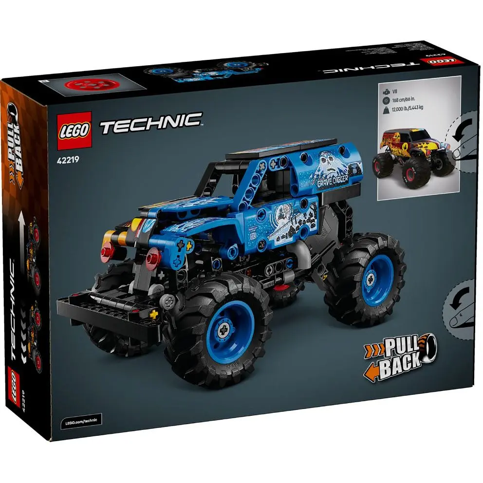 Конструктор LEGO Technic Monster Jam Grave Digger Огонь и лед 263 детали (42219) - фото 7