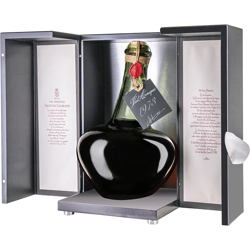 Арманьяк Baron Gaston Legrand Bas Armagnac 1973 Carafe Pansue 40% 2 л - фото 3