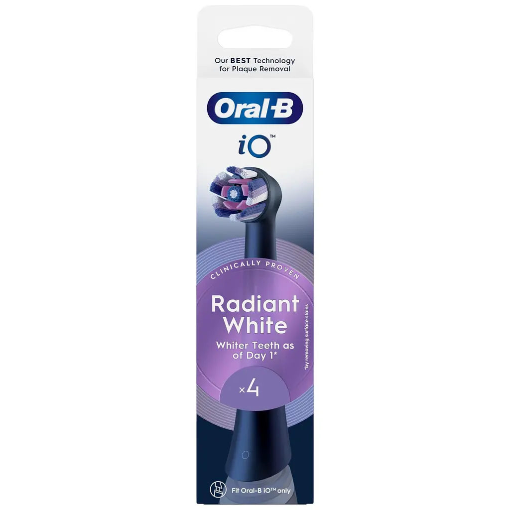 Сменные насадки к электрической зубной щетке Oral-B iO Radiant White блестящее отбеливание 4 шт. - фото 2