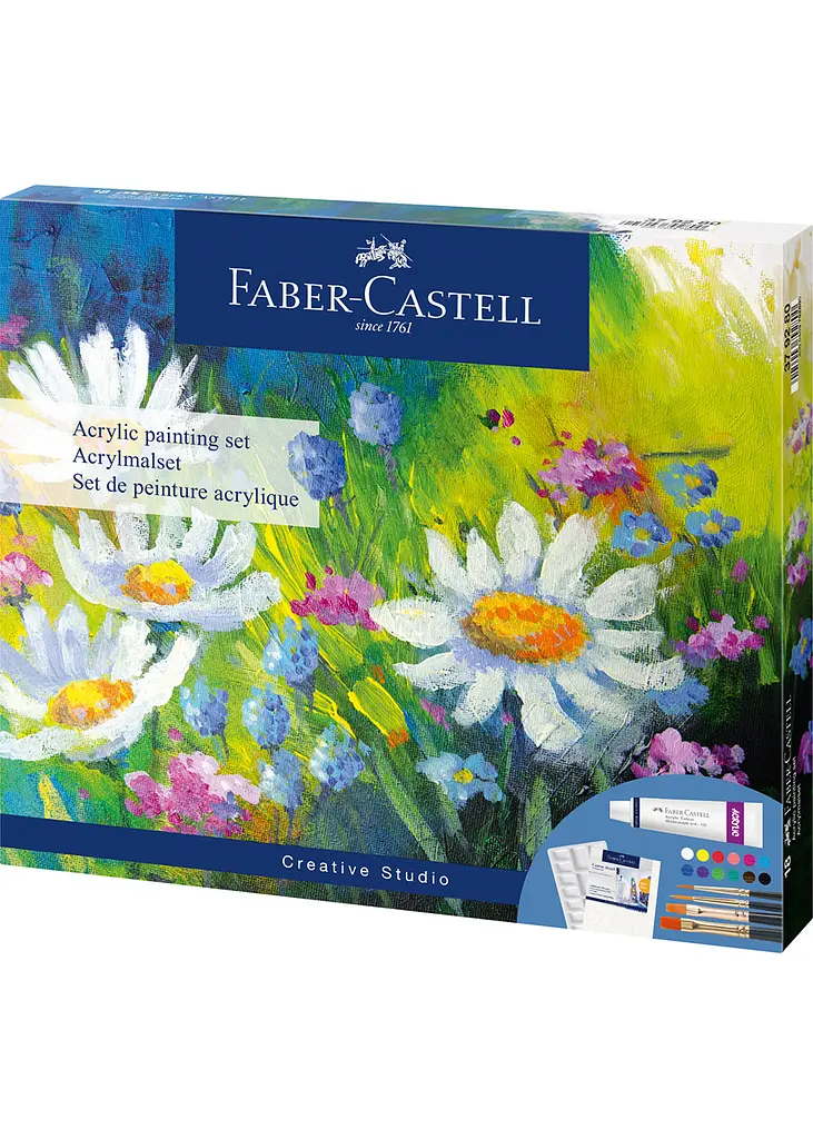 Набір дитячої творчості FABER CASTELL Акрил 18 предметів (379280) - фото 2