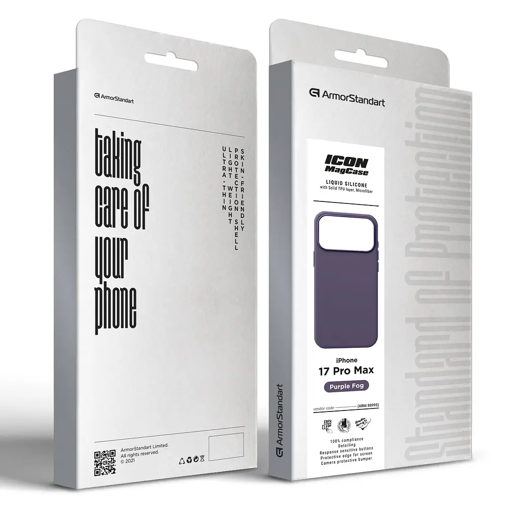 Чохол ArmorStandart ICON2 MagCase для Apple iPhone 17 Pro Max Purple Fog (ARM88995) - фото 2