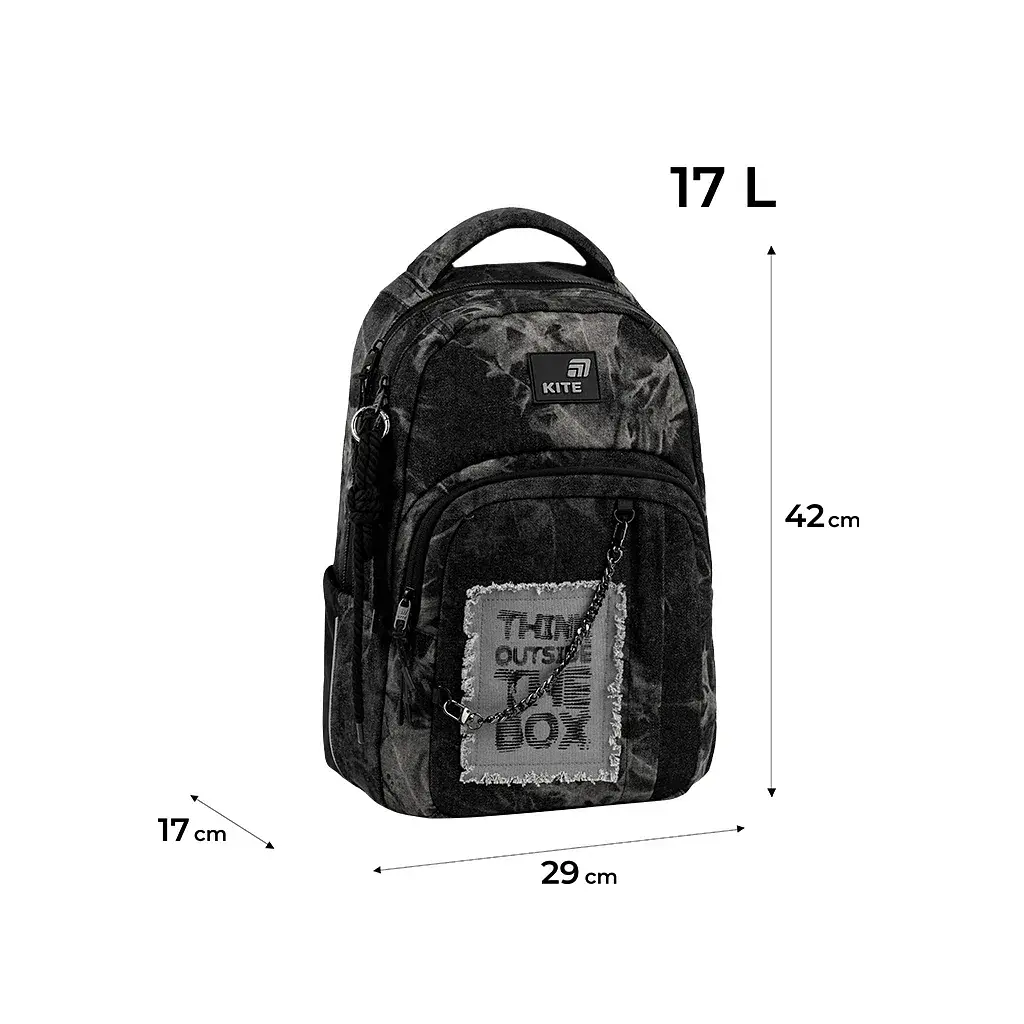 Рюкзак шкільний Kite Education teens 2578M Denim Core (K26-2578M-2) - фото 12