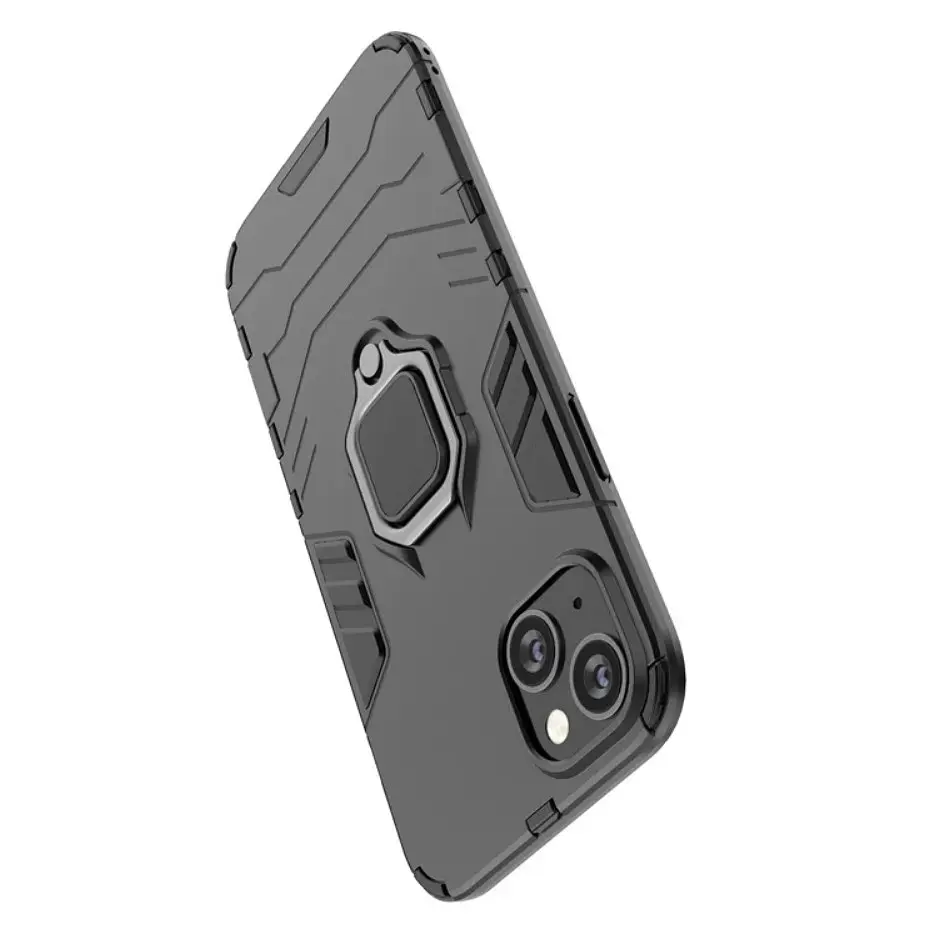 Чехол бампер Primolux Ring Armor для Apple iPhone 13 Black - фото 3