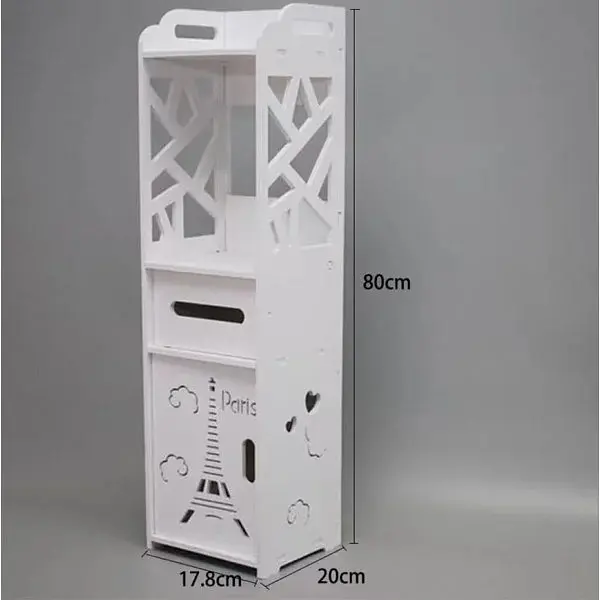 Полиця стелаж пластикова у ванну Етажерка стійка до вологи PK-02 (80cmx15cmx15cm) - фото 3